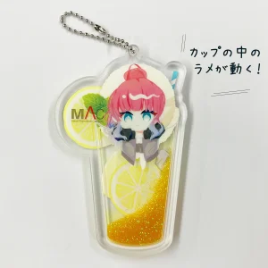 グリッターアクリルキーチェーン