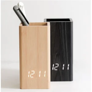 ウッドペンスタンドクロック